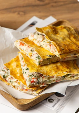Лаваш с крабовыми палочками