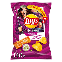 Чипсы Lay's Рифлёные со вкусом лосося